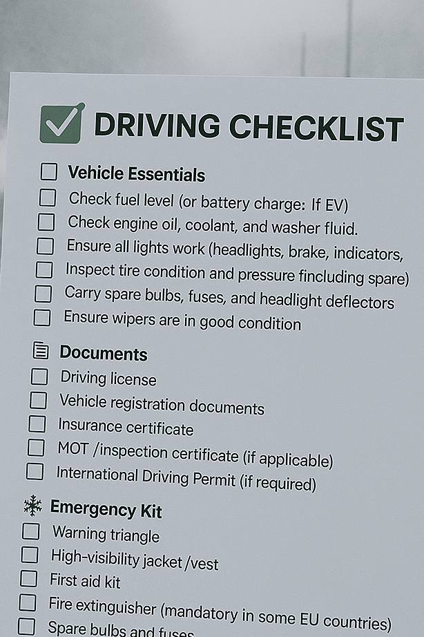 Driving in France: Requirements Checklist