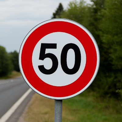 Minimum Speed Sign